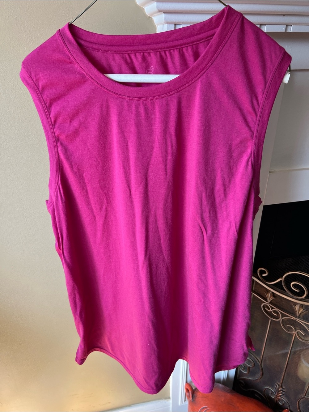 Womens WoolX Bella Tunic Tank Top Merino Wool Blend Size 1X Purple Wine
